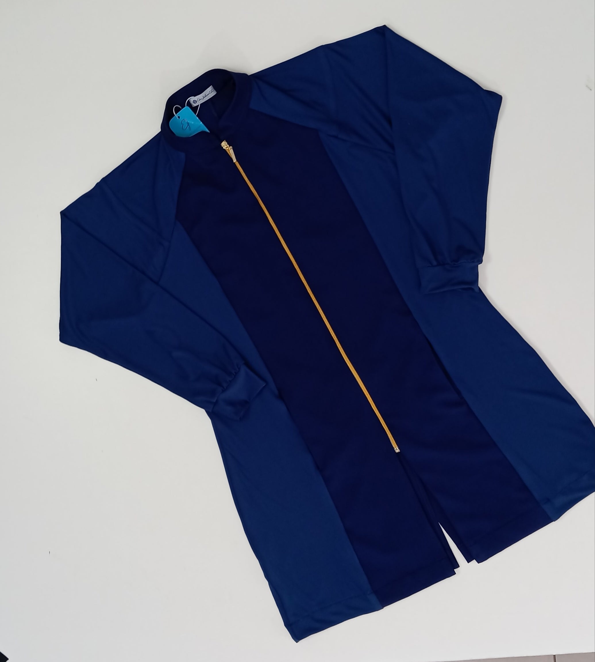 Jaleco Flex Azul Marinho Ebes – Gola Padre, Malha Flexível, Gabardine Premium, Tamanhos PP ao Plus Size