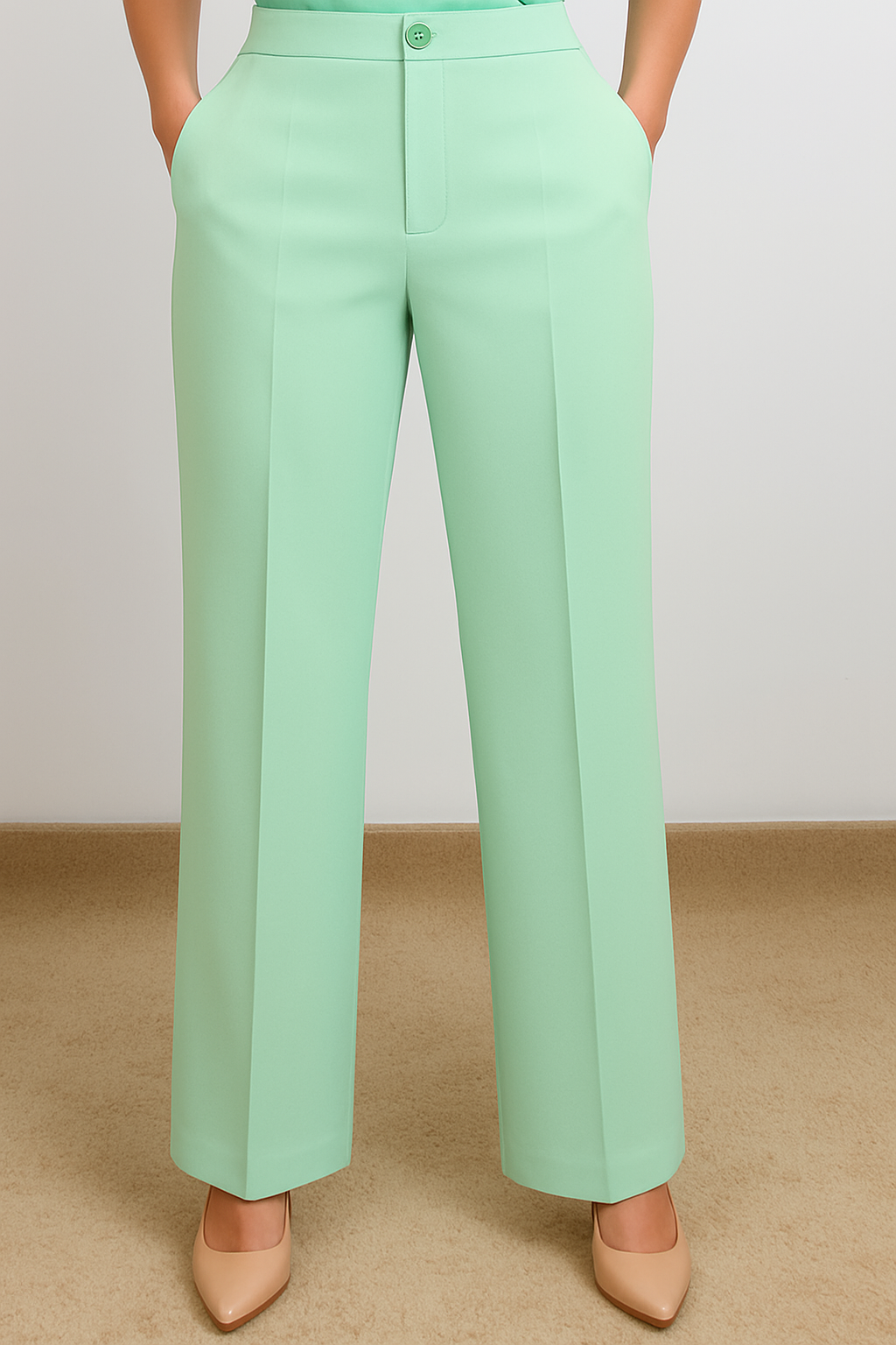 Calça Scrub Feminina Pantalona – Cós Meio Elástico | Ebes Jalecos – Gabardine Premium do PP ao Plus Size