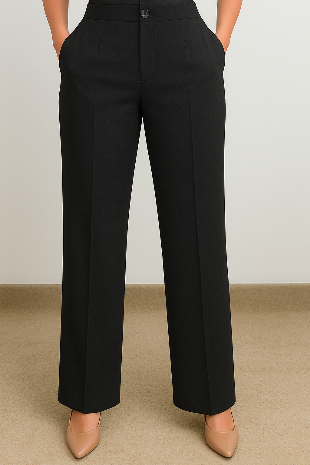Calça Scrub Feminina Pantalona – Cós Meio Elástico | Ebes Jalecos – Gabardine Premium do PP ao Plus Size