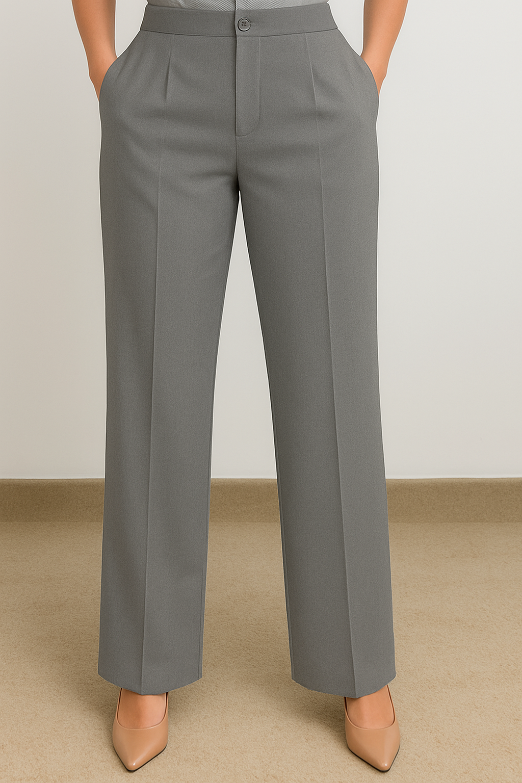 Calça Scrub Feminina Pantalona – Cós Meio Elástico | Ebes Jalecos – Gabardine Premium do PP ao Plus Size